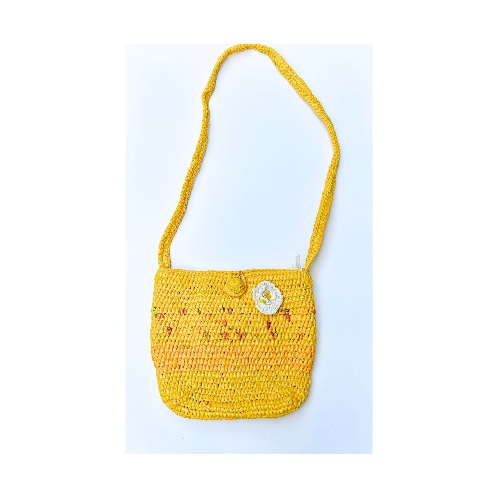 Proud Mary Yellow Crochet Shoulder Bag